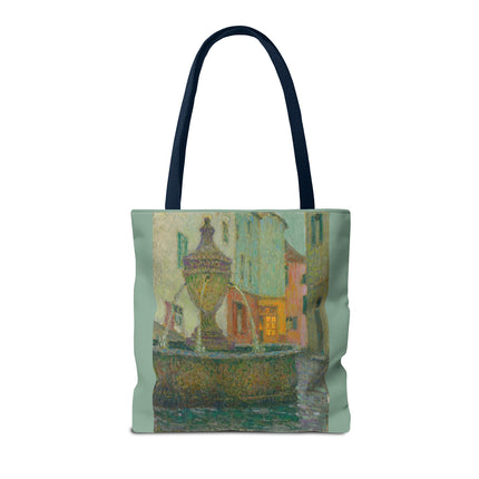 La Fontaine, Saint-Paul De Vence by Henri Le Sidaner Tote Bag (AOP)