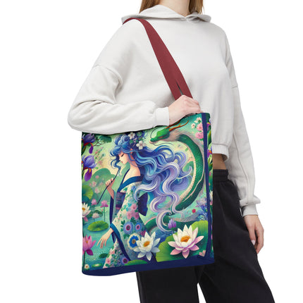Fairy of the Koi Pond Tote Bag – Mystical Harmony & Pond Enchantment
