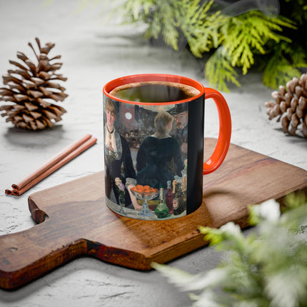 A Bar at the Folies-Bergère by Edouard Manet Colorful Mugs (11oz, 15oz)