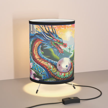 Wisdom's Guardian Tripod Lamp