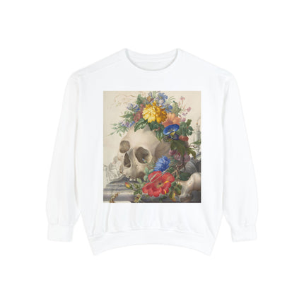 Vanitas Still Life by Herman Henstenburgh Garment-Dyed Sweatshirt