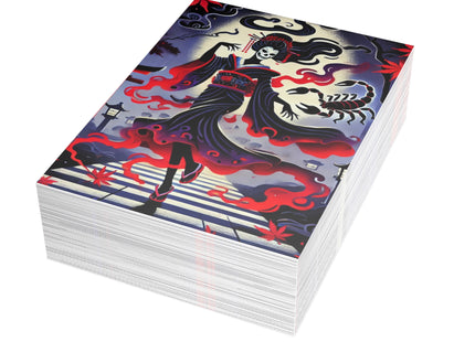 Halloween Sorceress Postcards (envelopes included) - Bundles of 10, 30, 50 Pieces