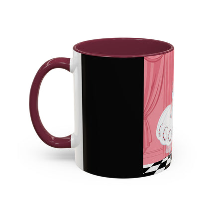 The Ladies Behind The Velvet Curtain Colorful Mugs – Art Deco Theatrical Elegance