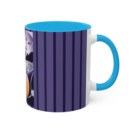 The Startled Pumpkin Colorful Mugs, 11oz