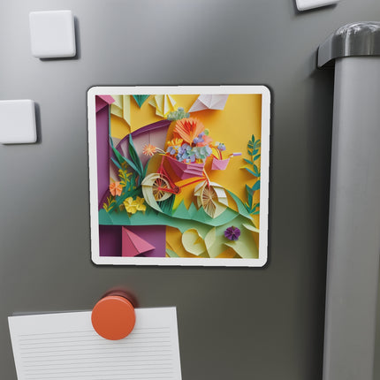 Origami Bicycle Die-Cut Magnets (5 Sizes)
