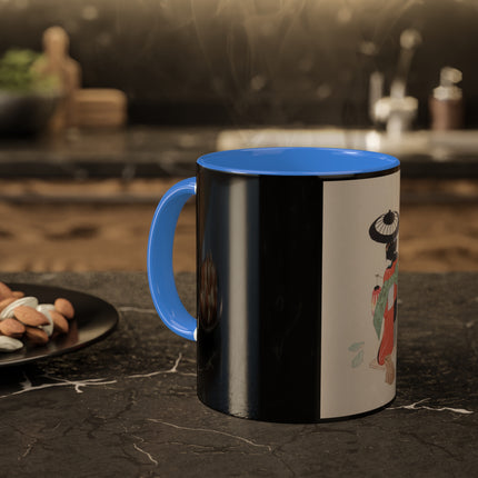 Illustrations of Japanese Toys Pl.020 by Kawasaki Kyosen Colorful Mugs, 11oz