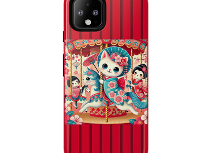 Geisha Kitten's Enchanted Carousel Phone Cases