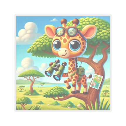 Giraffe Lookout Kiss-Cut Stickers (4 Sizes)