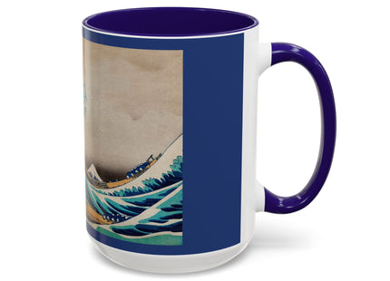 The Great Wave off Kanagawa by Katsushika Hokusai Colorful Mugs (11oz, 15oz)
