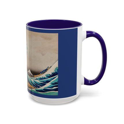 The Great Wave off Kanagawa by Katsushika Hokusai Colorful Mugs (11oz, 15oz)
