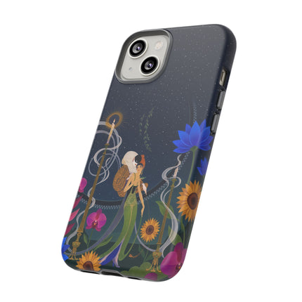 🌙🕯️ The Lady Of The Midnight Garden Phone Case – Art Deco Nocturne