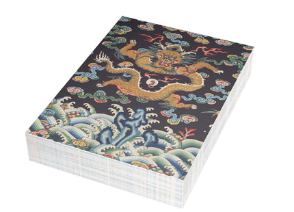 Rank Badge with Dragon with Deer Hooves Postcards (envelopes included) - Bundles of 10, 30, 50 Pieces