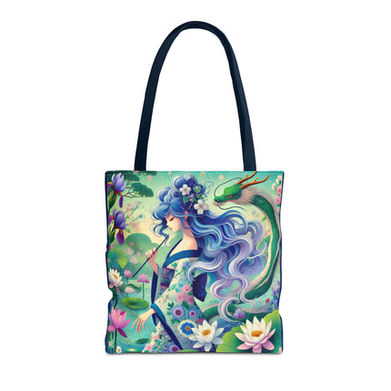 Fairy of the Koi Pond Tote Bag – Mystical Harmony & Pond Enchantment