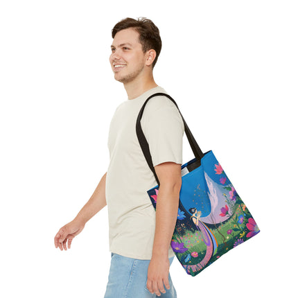 🌸🏔️ The Lady Of The Mountain Garden Tote Bag – Art Deco Floral Fantasy