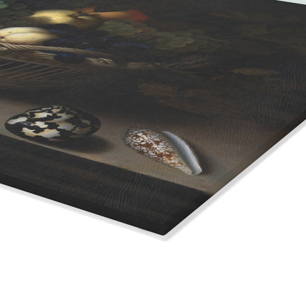 Still Life by Balthasar Van der Ast Glass Cutting Board