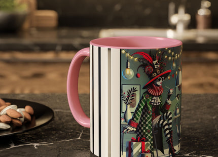 Whimsical Christmas Tea Party Colorful Mugs (11oz, 15oz)