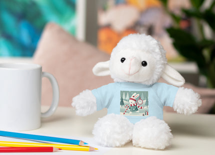 Candy Cane Timekeeper Bunny Stuffed Animals with Tee