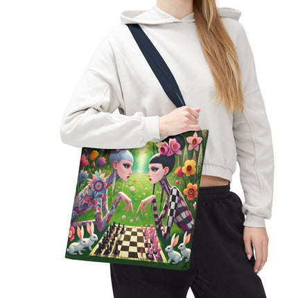 The Spring Gambit: A Fairy’s Move Tote Bag – Whimsical Chess & Spring Magic