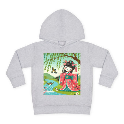 Sparrow Dance Geisha Fairy Toddler Pullover Fleece Hoodie