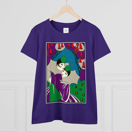 Two Pierrots Women's Midweight Cotton Tee
