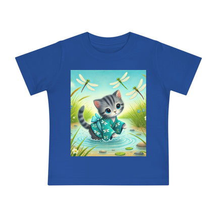 Kitten by the Still Waters Baby T-Shirt – Peaceful Moments & Gentle Wonder