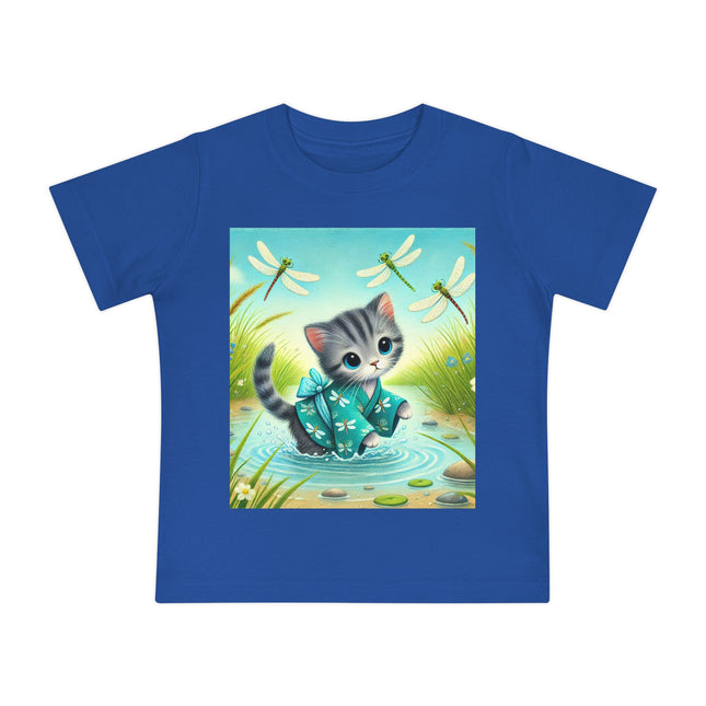 Kitten by the Still Waters Baby T-Shirt – Peaceful Moments & Gentle Wonder