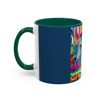 Surfing Zebra Colorful Mugs (11oz, 15oz)