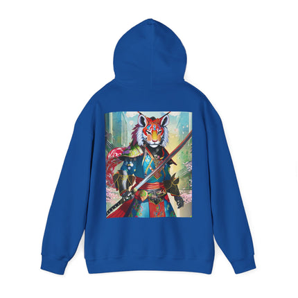 Cyberpunk Samurai Tiger – Heavy Blend™ Hooded Sweatshirt