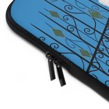 🎭🌹 The Lady Behind The Gilded Gates Laptop Sleeve – Art Deco Masquerade Elegance