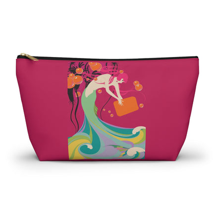 Mermaid Dive Cosmetic Bag – Vibrant Waves & Playful Charm