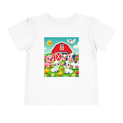 Happy Barnyard Morning Toddler Short Sleeve Tee