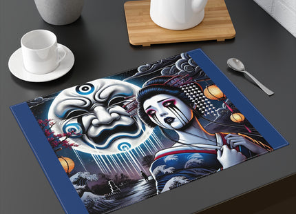 Geisha’s Black Ink Tears Placemat, 1pc