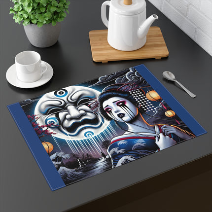 Geisha’s Black Ink Tears Placemat, 1pc