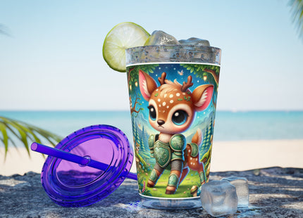 Fawn Defender Sunsplash Tumbler with Straw, 16oz