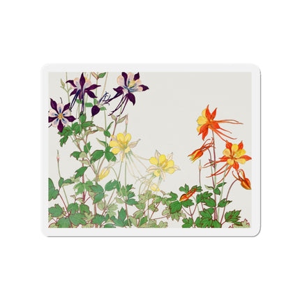 Aquilegia Flowers by Tanigami Kônan Die-Cut Magnets (5 Sizes)