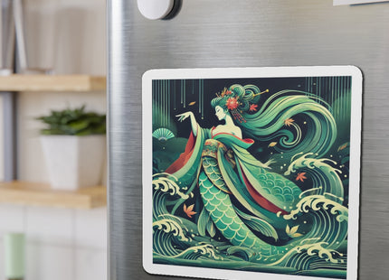 Mermaid Queen Rising from the Deep Die-Cut Magnets (5 Sizes)