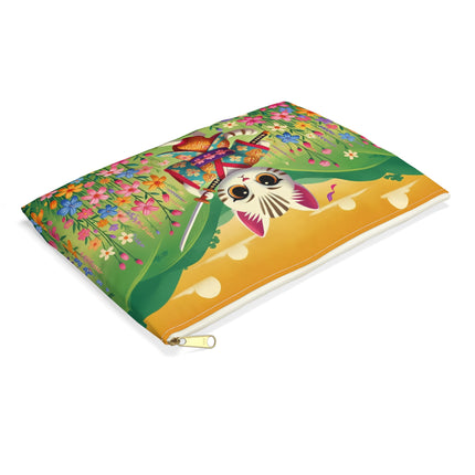 Samurai Kitten Accessory Pouch – Discipline, Grace & Playful Courage