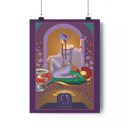 February & Amethyst (from the Gem Series) by Sofia Chiostri Giclée Art Print