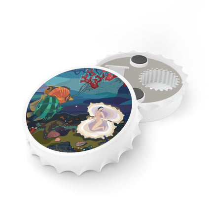 Ocean Pearl Siren Bottle Opener – Mystical Mermaid & Marine Enchantment