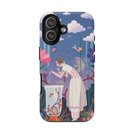 🐠🌸 The Enchanted Aquarium Garden Phone Case – Art Deco Underwater Fantasy