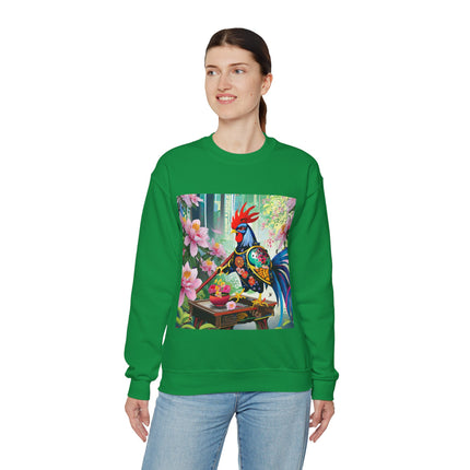 Cyberpunk Rooster Unisex Heavy Blend™ Crewneck Sweatshirt
