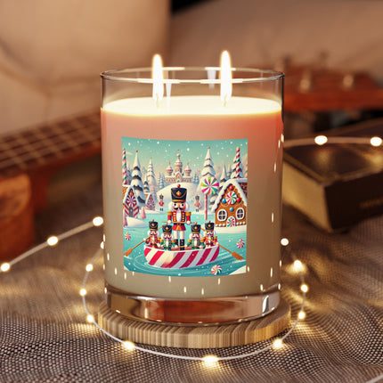 The Nutcracker's Candy-Striped Adventure Scented Candle - Full Glass, 11oz