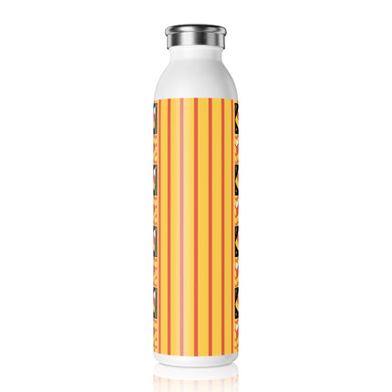 Candy Corn Skeleton Slim Water Bottle