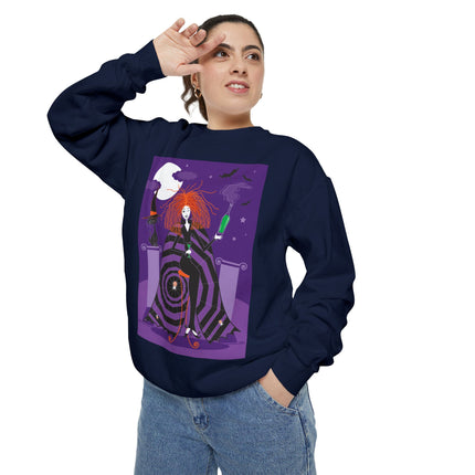 Mystic Elegance Unisex Garment-Dyed Sweatshirt