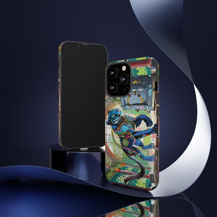 Cyber Panther's Hunt Phone Cases