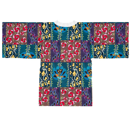 Floral Pattern by Emile-Alain Séguy Long Sleeve Kimono Robe (AOP)