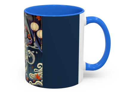Skeleton Kabuki Performer Colorful Mugs (11oz, 15oz)