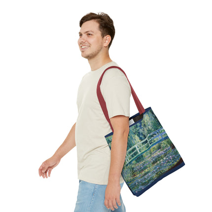 Water Lilies and Japanese Bridge by Claude Monet Tote Bag (AOP)
