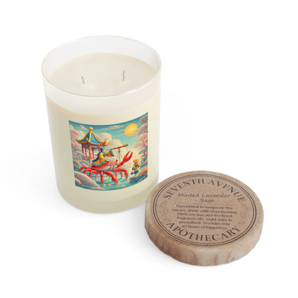 The Celestial Crab Navigator Scented Candle - Full Glass, 11oz