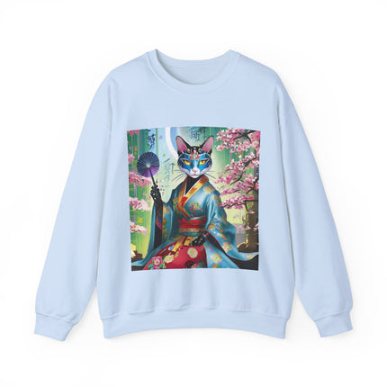 Cyberpunk Geisha Unisex Heavy Blend™ Crewneck Sweatshirt